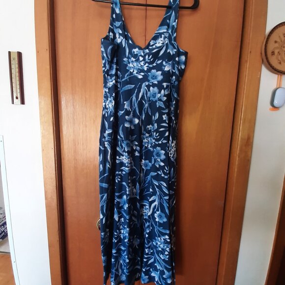 Blue foral summer dress - Picture 3 of 3